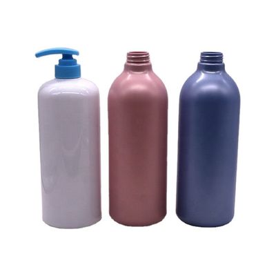 Cap type pomp 1000 ml capaciteit ronde flessen voor aangepaste kleur lotion body wash