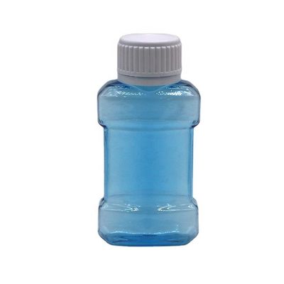75 ml PET-vloeibare plastic mondspoelmiddelfles voor mondspoelmiddelvloeistof in aangepaste kleur