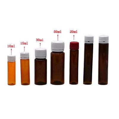 Tamper proof 10 ml/15 ml/20 ml/30 ml/50 ml orale medische plastic fles voor vloeistof supplement