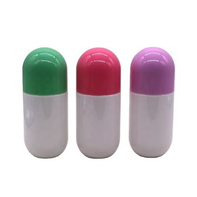 250 ml/8 oz PET helder capsulevormige voedselkwaliteit plastic fles met schroefdop en warmteverzegeling
