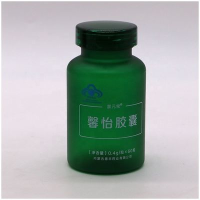 150CC PET Matte/Frosted Green Plastic Flask met kinderbeschermende dop en etiketter