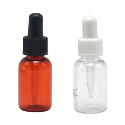 15 ml Ronde vorm PET Plastic Dropper Flasje met buis Medische kwaliteit Op maat gemaakte Dropper Cap