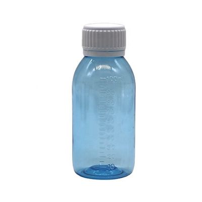 100 ml ronde esdoornhoest siroop vloeibare fles met schroefdeksel en warmteverzegeling