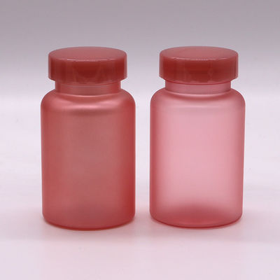 Aluminium kap 100/120/150 ml PET-plastic jar met brede mond voor pil-capsule geneeskunde