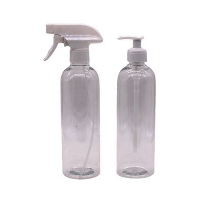 Persoonlijke kleur 500 ml/600 ml HDPE-plastiek pomp/spray-lotionflessen voor schone lotion