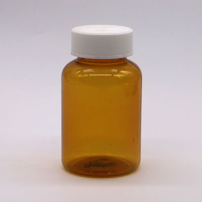 180 ml PET Amber Plastic Flask met CRC Schroefdeksel voor Capsule Pill Tablet 6OZ/180ML