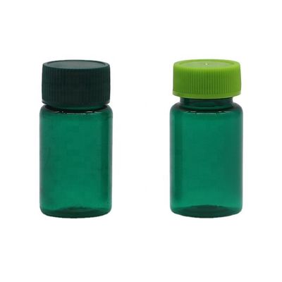 20ML/CC PET transparante plastic vloeibare injectieflacons met dop in aangepaste kleur en ronde vorm