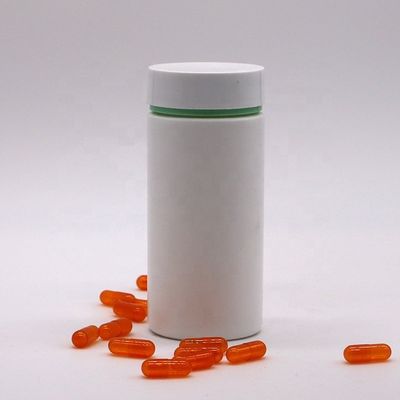 Gepersonaliseerde kleur Emboss Logo Plastic flessen voor capsules/tabletten/pillen/poeder 200ml
