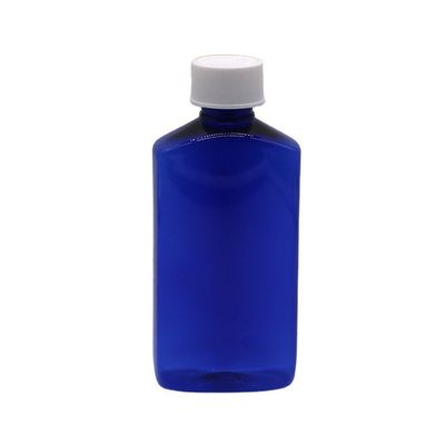 Gepersonaliseerd logo 180ml PET Vierkante Steriele Hoeststroop Fles Met Kind Veiligheid Cap