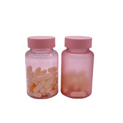 Op maat gemaakte 120 ml PET Matte Finished Flasje met schroefdop voor Supplement Pill Capsule