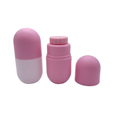Geneesmiddelenverpakking Gepersonaliseerde kleurige capsulevormige fles met schroefdop