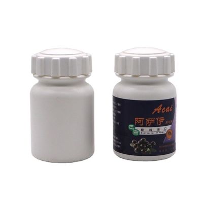 Medicines Solid Tablet Capsule Opberging 175 ml PE Plastic Flasje met Gear Cover