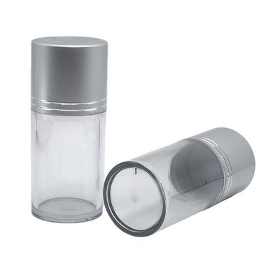 80 ml PET-cilindervormige plastic transparante fles met een grote mond en een aluminium deksel