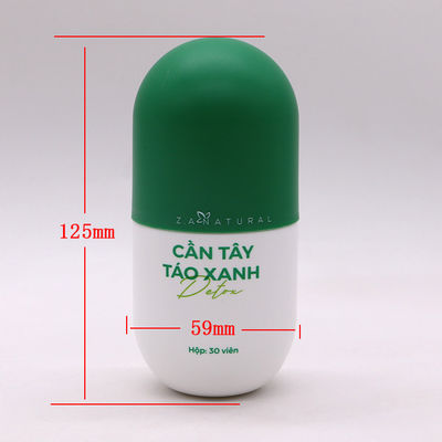 Kraagmateriaal HDPE capsulevorm 6oz lege matte plastic flessen met schroefdop
