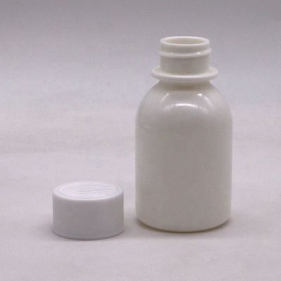 HDPE Plastic Type 60mL/2 oz Witte ondoorzichtige verzegelde anti-ultraviolette vloeibare medicijncontainers