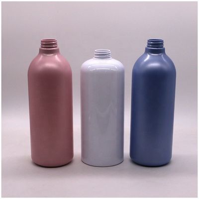 Cap type pomp 1000 ml capaciteit ronde flessen voor aangepaste kleur lotion body wash