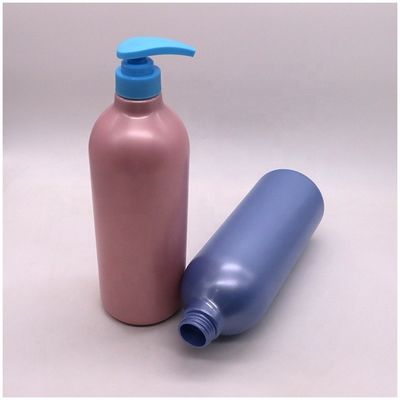 Cap type pomp 1000 ml capaciteit ronde flessen voor aangepaste kleur lotion body wash