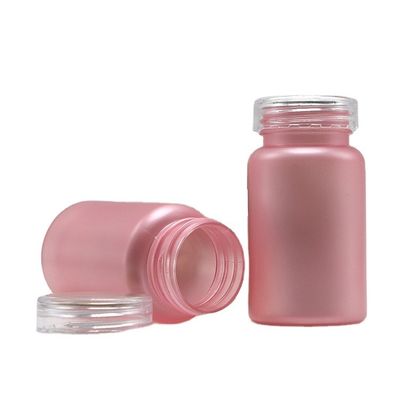 Pharmaceutical Grade 100cc PET Frosted Plastic Pill Flasje met kindvrije schroefkap