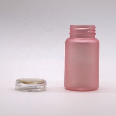 Pharmaceutical Grade 100cc PET Frosted Plastic Pill Flasje met kindvrije schroefkap