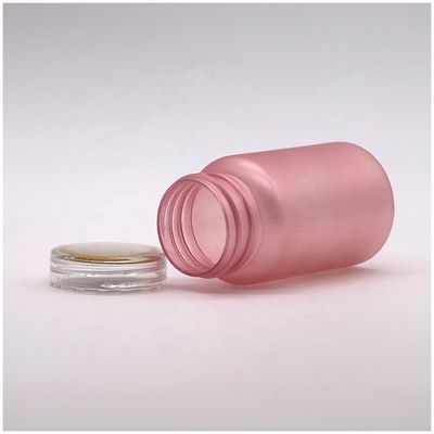 Pharmaceutical Grade 100cc PET Frosted Plastic Pill Flasje met kindvrije schroefkap