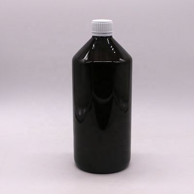 Donkerbruin Translucent PET 1000 ml vloeibare medicijnfles met 28 mm kap tegen verval