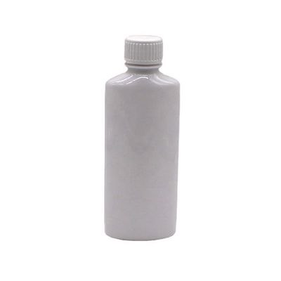 Persoonlijk afgedrukte PET mondwaterfles 200 ml met witte dop en gedrukte dop