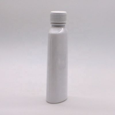 Persoonlijk afgedrukte PET mondwaterfles 200 ml met witte dop en gedrukte dop
