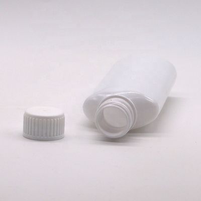 Persoonlijk afgedrukte PET mondwaterfles 200 ml met witte dop en gedrukte dop