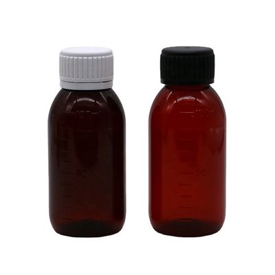 Schroefdeksel 100 ml PET-fles met schaal voor vloeibare aanvulling Ahornsiroop