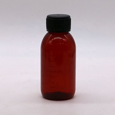 Schroefdeksel 100 ml PET-fles met schaal voor vloeibare aanvulling Ahornsiroop