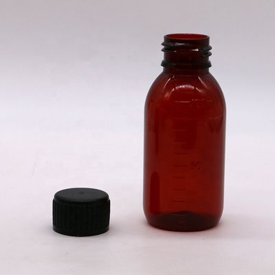 Schroefdeksel 100 ml PET-fles met schaal voor vloeibare aanvulling Ahornsiroop