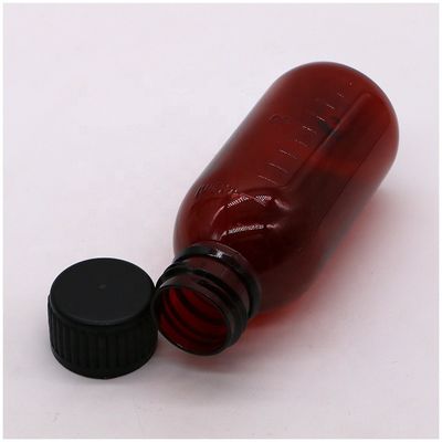 Schroefdeksel 100 ml PET-fles met schaal voor vloeibare aanvulling Ahornsiroop