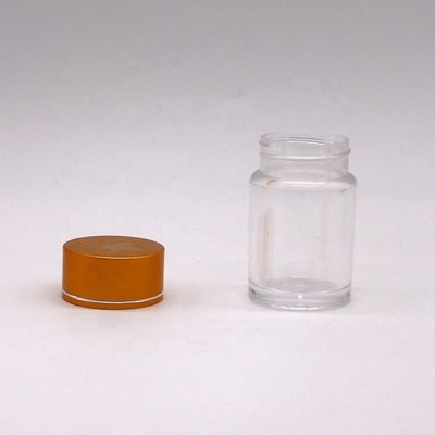 Apotheek Medische tabletten 30 ml container Dubbele laag PS Plastic fles met aluminium deksels