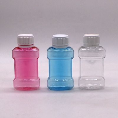 Gepersonaliseerde kleurenprinten 75 ml PET plastic fles voor mondspoeling Vloeistof Reisgrootte