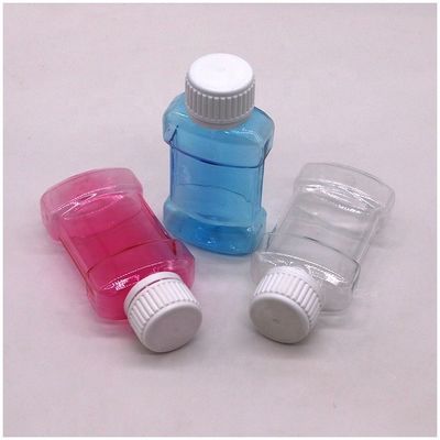 Gepersonaliseerde kleurenprinten 75 ml PET plastic fles voor mondspoeling Vloeistof Reisgrootte