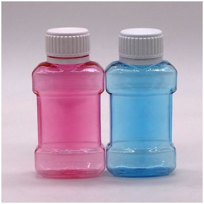 Gepersonaliseerde kleurenprinten 75 ml PET plastic fles voor mondspoeling Vloeistof Reisgrootte