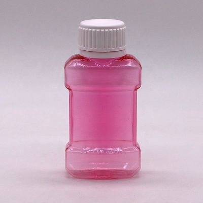 Gepersonaliseerde kleurenprinten 75 ml PET plastic fles voor mondspoeling Vloeistof Reisgrootte