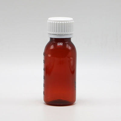 Tamperproof Cap PET 2OZ 60ml Hoest siroop fles voor olie smeermiddelen opslagcontainer