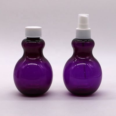 225 ml PET aangepaste kleurparvormige spuitfles voor cosmetische verpakkingsoplossing