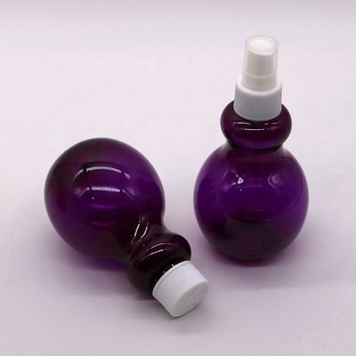 225 ml PET aangepaste kleurparvormige spuitfles voor cosmetische verpakkingsoplossing