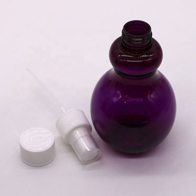 225 ml PET aangepaste kleurparvormige spuitfles voor cosmetische verpakkingsoplossing