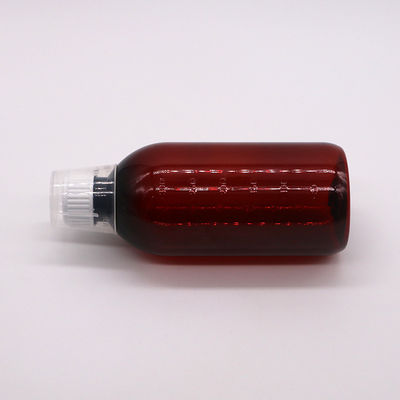 Lichaamsmateriaal PET 300 ml PET lege hoestsiroopfles met schaal en manipulatiebestendige dop