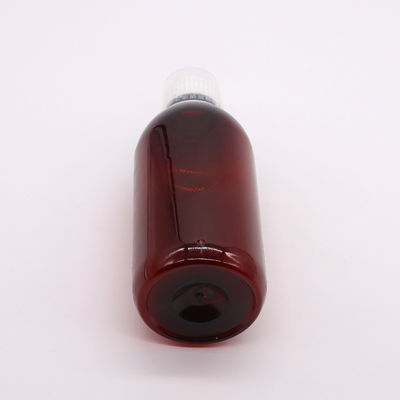 Lichaamsmateriaal PET 300 ml PET lege hoestsiroopfles met schaal en manipulatiebestendige dop