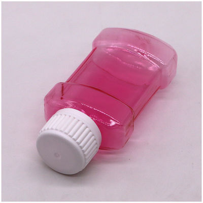 75 ml PET-vloeibare plastic mondspoelmiddelfles voor mondspoelmiddelvloeistof in aangepaste kleur