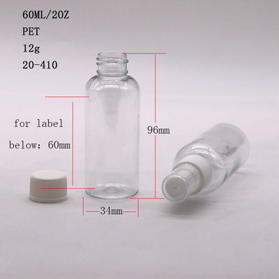 60 ml PET oliepompfles Plastic spuitflessen Alcoholcontainer Draagbare spuitcontainers