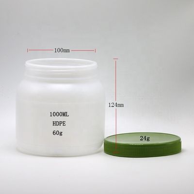 Persoonlijke 1L/33oz HDPE honingpot lege container voor voedsel pomp/spray cap inbegrepen