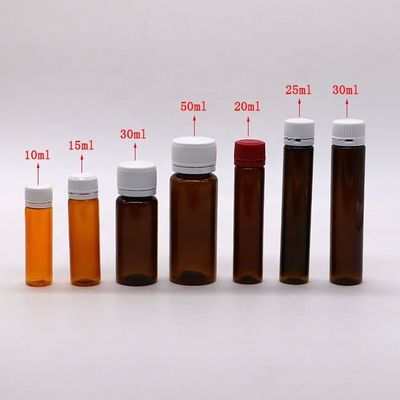 Lichaamsmateriaal PET 50 ml Plastic vloeistofffles voor medische verpakkingen en orale vloeistof