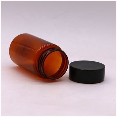 120 ml PET Amber Kleur Ronde Vorm Plastic Op maat gemaakte pilfles met schroefdeksel
