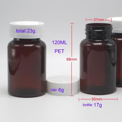 Veilig bewaren Supplementen met 120 ml 4 oz Translucent Amber Pill Containers en Cap