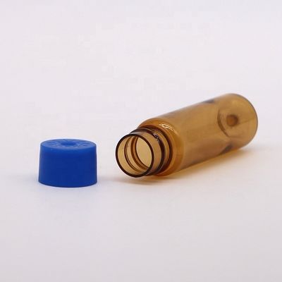 Veiligheidsdoek 10 ml PET voedselkwaliteit Amber plastic fles voor orale vloeibare geneesmiddelen kraag Materiaal PET Ronde vorm